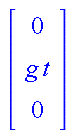 Vector(3, {(1) = 0, (2) = g*t, (3) = 0})