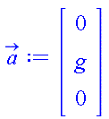 Vector(3, {(1) = 0, (2) = g, (3) = 0})
