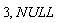 3, NULL