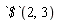 `$`(2, 3)