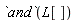 `and`(L[])