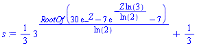 (1/3)*3^(RootOf(30*exp(_Z)-7*exp(_Z*ln(3)/ln(2))-7)/ln(2))+1/3