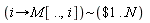 `~`[proc (i) options operator, arrow; M[() .. (), i] end proc](`$`(1 .. N))