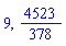 9, 4523/378