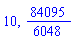 10, 84095/6048