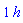 `#mrow(mn("1"),mi("\`\`"))`*h