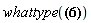 whattype(`#mrow(mn("1"),mi("\`\`"))`*h)