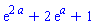 exp(2*a)+2*exp(a)+1