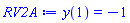 y(1) = -1