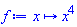 proc (x) options operator, arrow; x^4 end proc