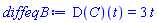 (D(C))(t) = 3*t