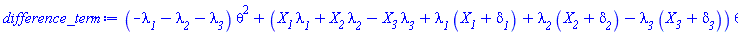 (-lambda__1-lambda__2-lambda__3)*theta^2+(X__1*lambda__1+X__2*lambda__2-X__3*lambda__3+lambda__1*(X__1+delta__1)+lambda__2*(X__2+delta__2)-lambda__3*(X__3+delta__3))*theta