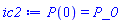 P(0) = P_0