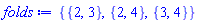 {{2, 3}, {2, 4}, {3, 4}}