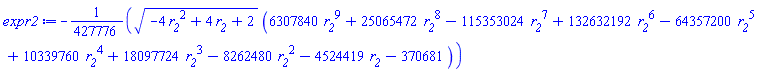 -(1/427776)*(-4*r__2^2+4*r__2+2)^(1/2)*(6307840*r__2^9+25065472*r__2^8-115353024*r__2^7+132632192*r__2^6-64357200*r__2^5+10339760*r__2^4+18097724*r__2^3-8262480*r__2^2-4524419*r__2-370681)