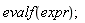 evalf(expr)