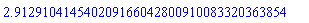 2.912910414540209166042800910083320363854