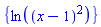 {ln((x-1)^2)}