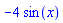 -4*sin(x)