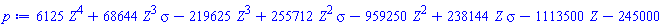 6125*Z^4+68644*Z^3*sigma-219625*Z^3+255712*Z^2*sigma-959250*Z^2+238144*Z*sigma-1113500*Z-245000