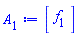 Vector(1, {(1) = f[1]})