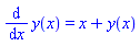 diff(y(x), x) = x+y(x)