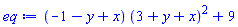 (-1-y+x)*(3+y+x)^2+9