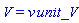 V = v*unit_V