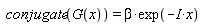 conjugate(G(x)) = beta*exp(-I*x)