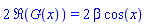 2*Re(G(x)) = 2*beta*cos(x)