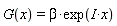 G(x) = beta*exp(I*x)