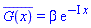conjugate(G(x)) = beta*exp(-I*x)