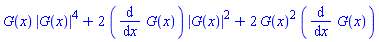 G(x)*abs(G(x))^4+2*(diff(G(x), x))*abs(G(x))^2+2*G(x)^2*(diff(G(x), x))