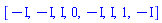 [-I, -I, I, 0, -I, I, 1, -I]