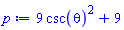 9*csc(theta)^2+9