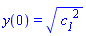 y(0) = (c__1^2)^(1/2)