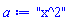 "x^2"