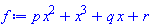 p*x^2+x^3+q*x+r
