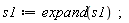 s1 := expand(s1)