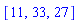 [11, 33, 27]