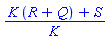(K*(R+Q)+S)/K