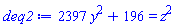 2397*y^2+196 = z^2