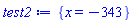 {x = -343}
