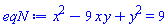 x^2-9*x*y+y^2 = 9
