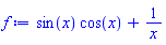 sin(x)*cos(x)+1/x