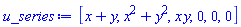 [x+y, x^2+y^2, x*y, 0, 0, 0]