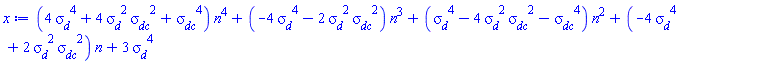 (4*sigma__d^4+4*sigma__d^2*sigma__dc^2+sigma__dc^4)*n^4+(-4*sigma__d^4-2*sigma__d^2*sigma__dc^2)*n^3+(sigma__d^4-4*sigma__d^2*sigma__dc^2-sigma__dc^4)*n^2+(-4*sigma__d^4+2*sigma__d^2*sigma__dc^2)*n+3*sigma__d^4
