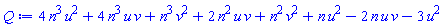 4*n^3*u^2+4*n^3*u*v+n^3*v^2+2*n^2*u*v+n^2*v^2+n*u^2-2*n*u*v-3*u^2