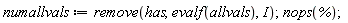 numallvals := remove(has, evalf(allvals), I); nops(%)