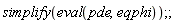 simplify(eval(pde, eqphi))